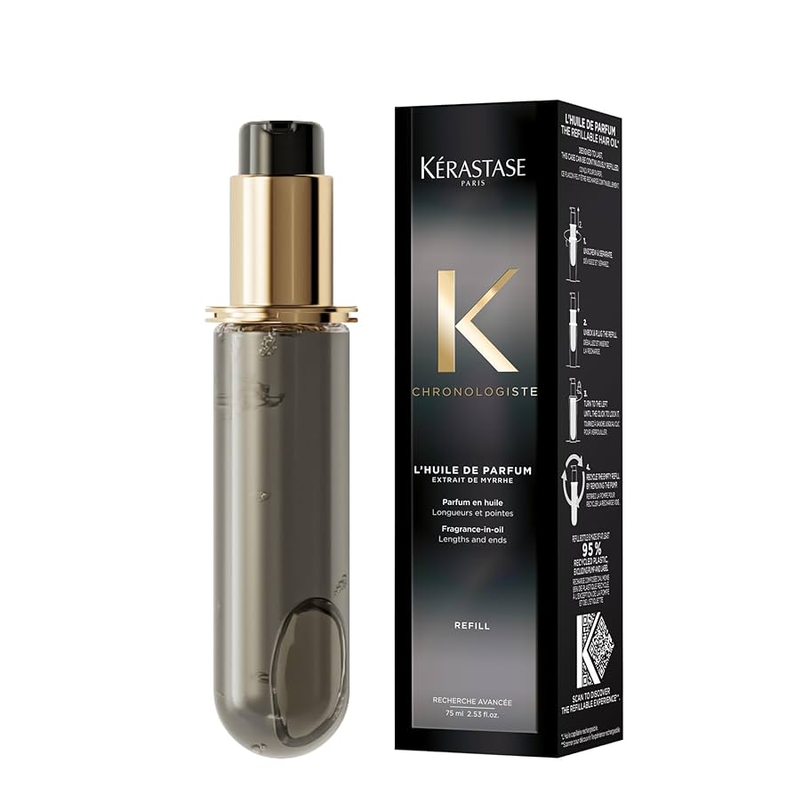 4本　Kérastase Chronologiste ヘアオイル 100ml Kérastase Chronologiste, Huile De Parfum Hair Oil Refill