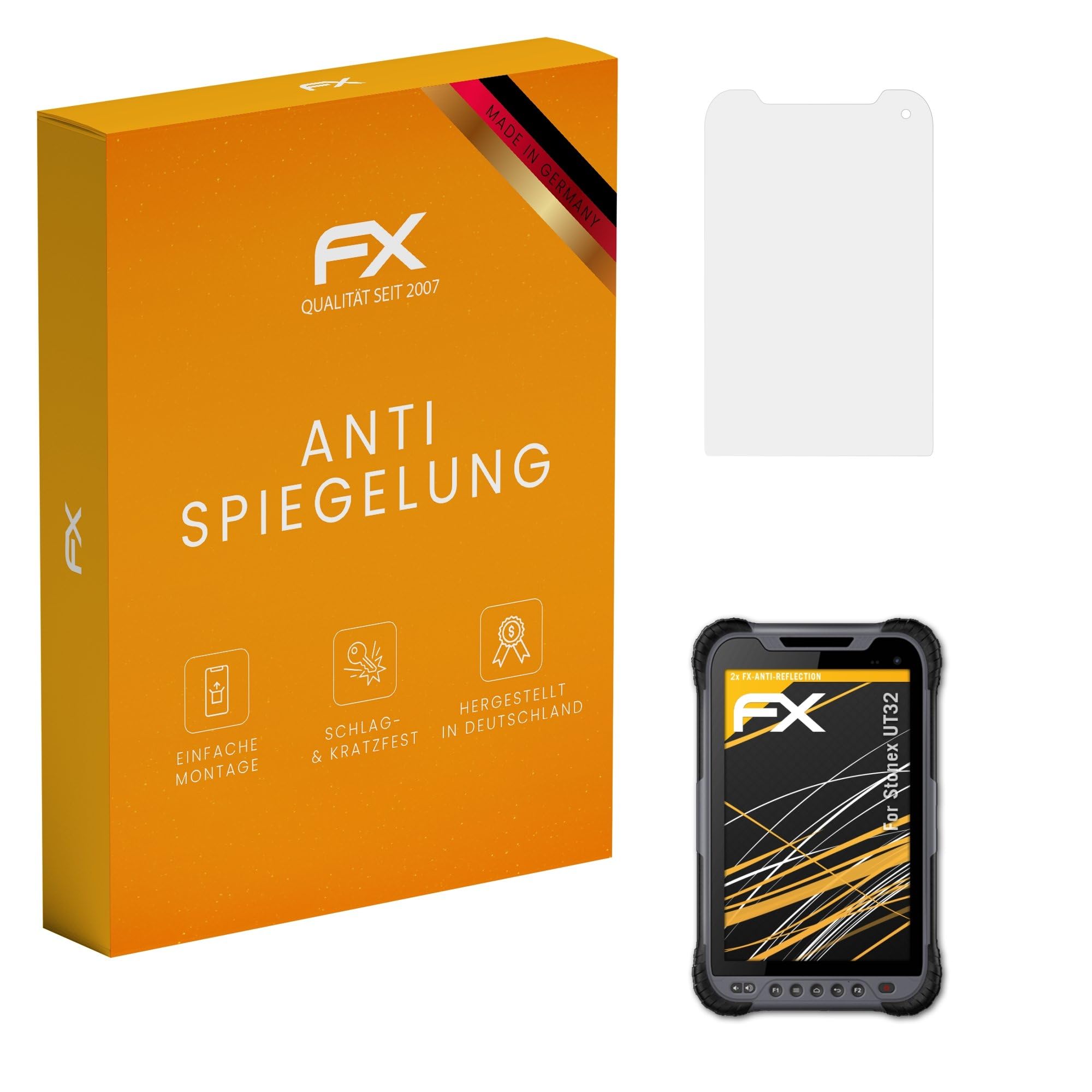 atFoliX Screen Protector compatible with Stonex UT32 Screen Protection Film, anti-reflective and shock-absorbing FX Protector Film (2X)