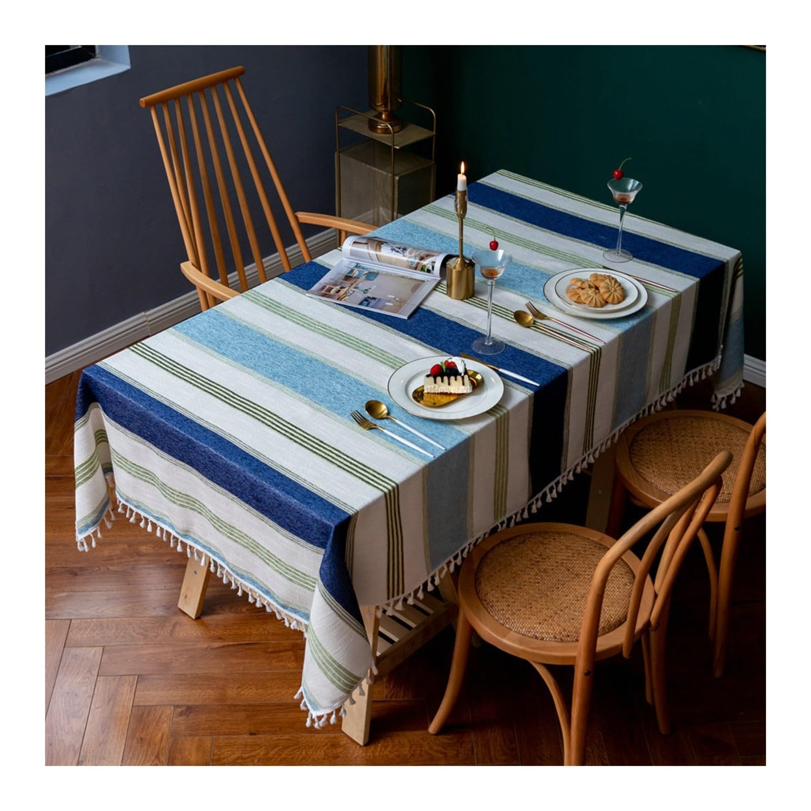 Nappe anti-taches KnSam rectangulaire 90x140cm coton lin