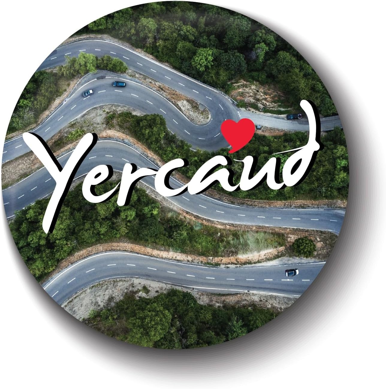 PEACOCKRIDE Love Yercaud I Tamil Nadu I Souvenir I Travel Memories I Fridge Magnet (Multicolor, 75mm)