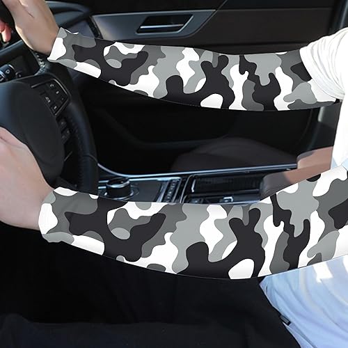 Vista 30 de CLOHOMIN Mangas para brazos, protección solar, mangas de compresión, cubierta de tatuaje para mujeres y hombres, manga deportiva atlética refrescante