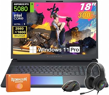 Alienware 16 Area-51 Gaming Laptop 2026 New, 16" WQXGA 240Hz, Intel Ultra 9 275HX, 64 GB DDR5 RAM, 2 TB SSD, RTX 5080 Graphics 16GB GDDR7, Wi-Fi 7, 4K Webcam, Windows 11 Pro