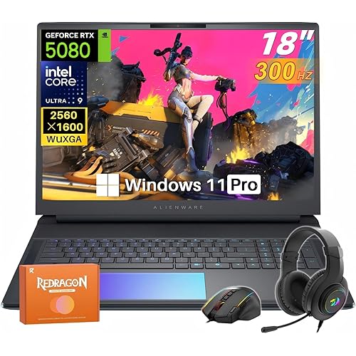 Alienware 16 Area-51 Gaming Laptop 2026 New, 16" WQXGA 240Hz, Intel Ultra 9 275HX, 64 GB DDR5 RAM, 2 TB SSD, RTX 5080 Graphics 16GB GDDR7, Wi-Fi 7, 4K Webcam, Windows 11 Pro
