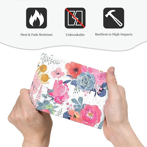 Vista 411 de Cubiertas decorativas de salida de estrella de mar playera, tablero de madera azul de concha de mar de 1 banda, decoración individual GFCI, placa