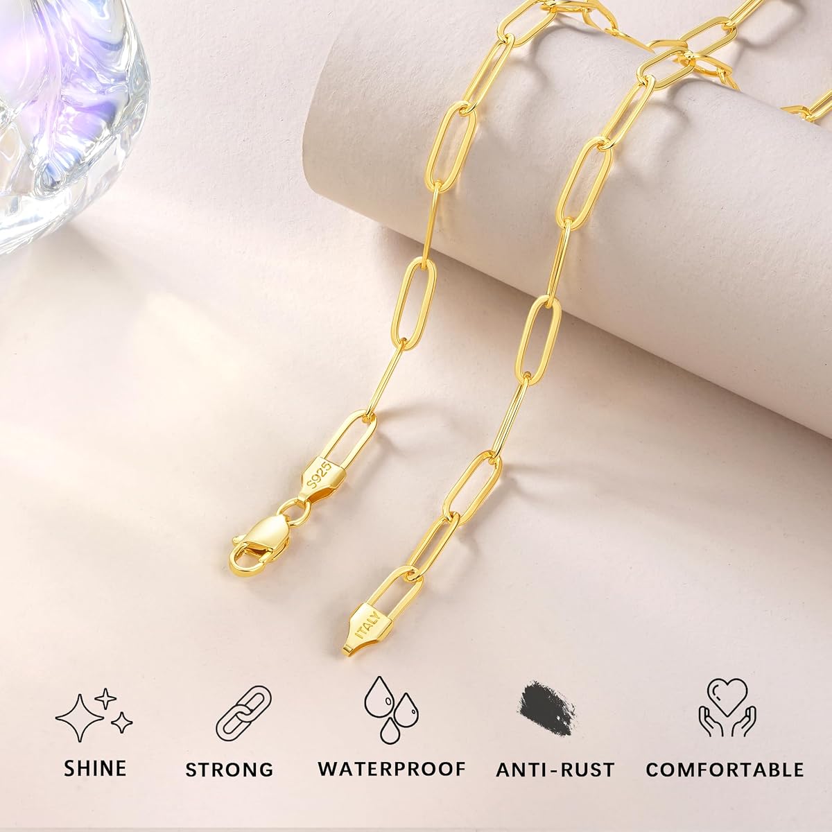 Classic Paperclip Necklace view 3