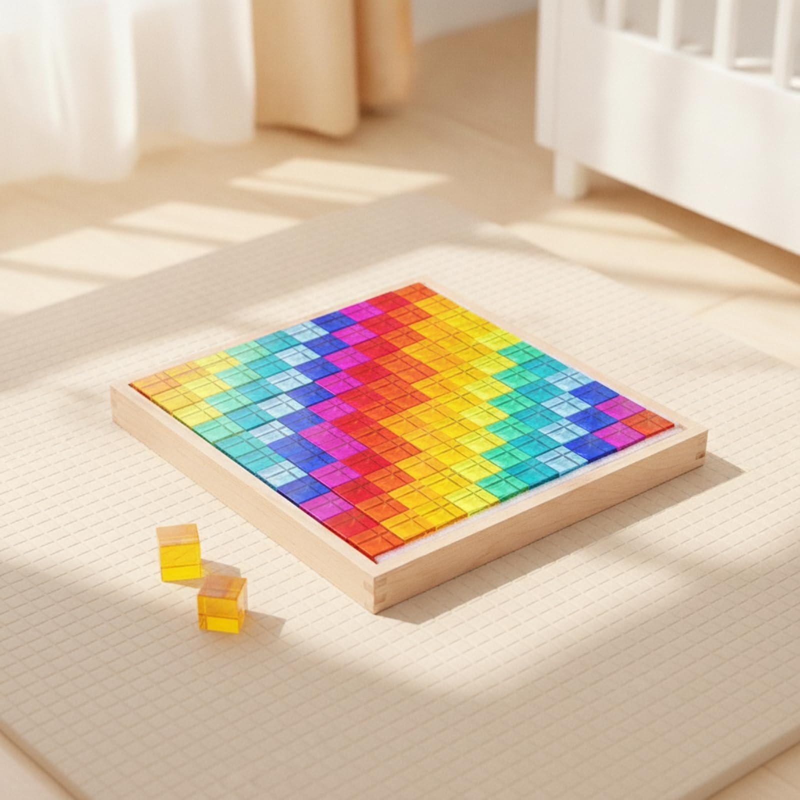 Tablero Encaje con | Sensorial, Didáctico, Juego Clasificación Colores, Niños