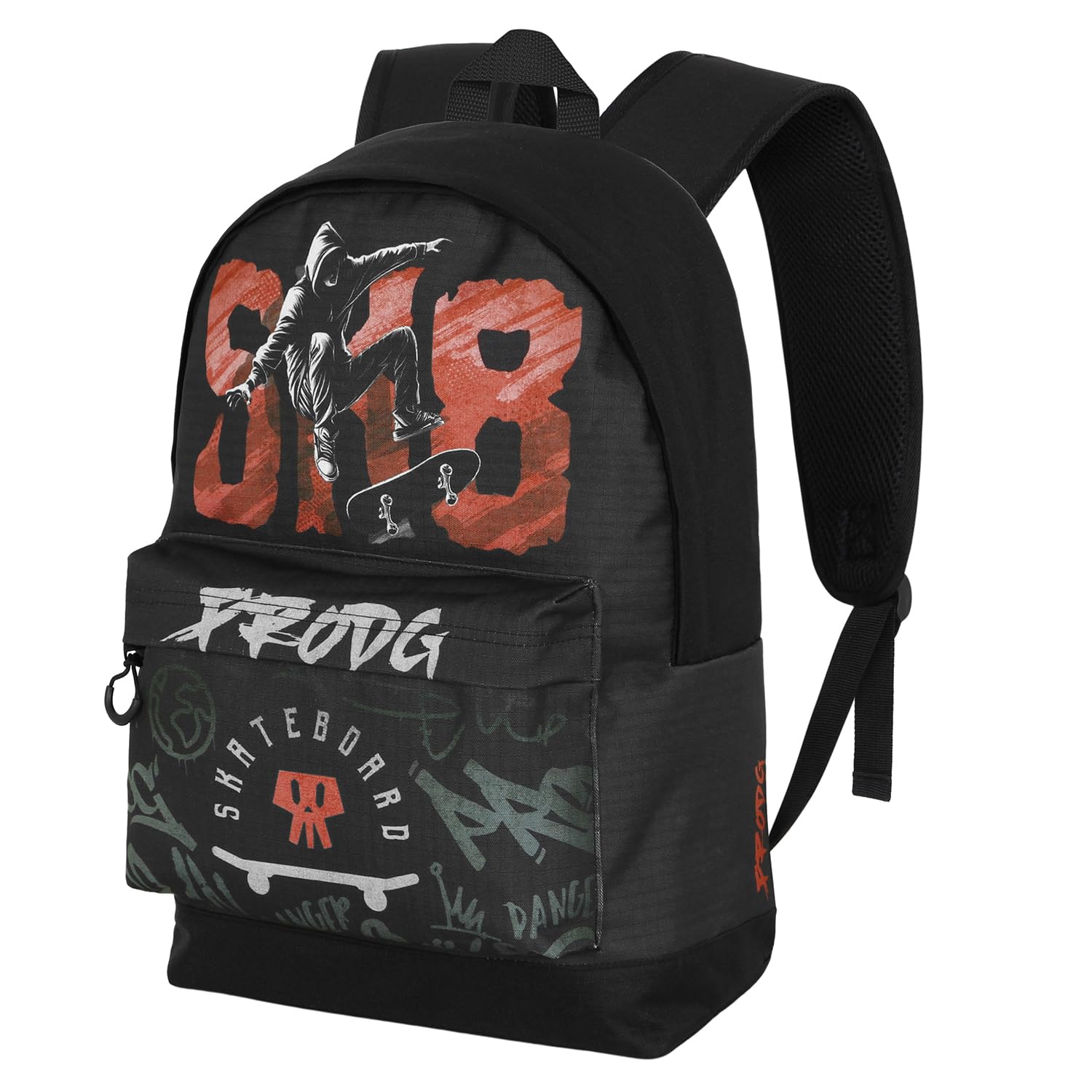 PRO-DG SK8-Mochila HS Plus, Negro, 30 x 44 cm, Capacidad 23 L