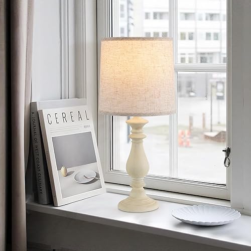 Miniatura 5 de Juego de 2 lámparas vintage rústicas de mesa de granja, lámpara de lectura de noche, mesita de noche, lámpara de tetera, lámpara de escritorio, 22