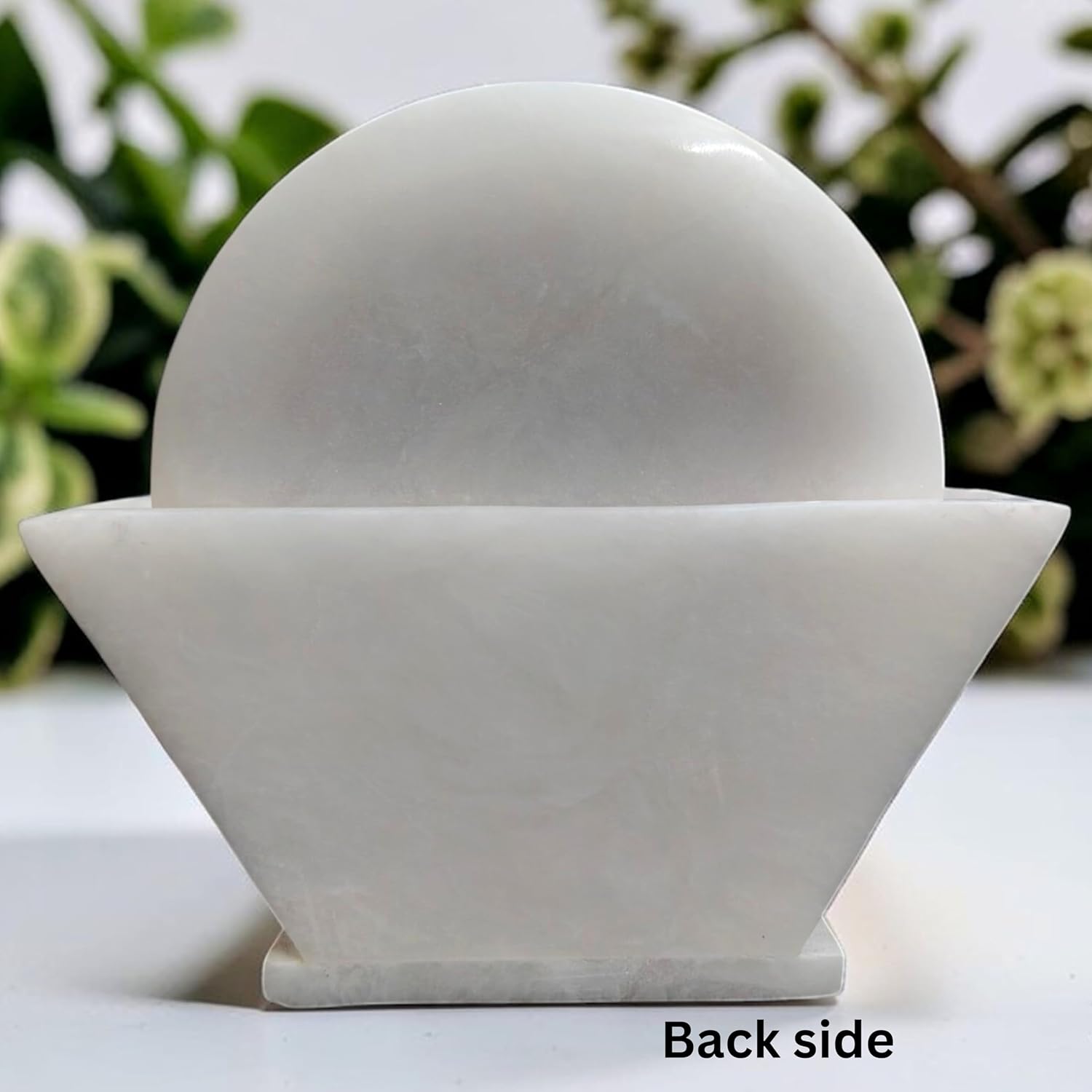 Soapstone Coasters Set of 6 with Holder (Marble Coaster Taj Mahal Design)