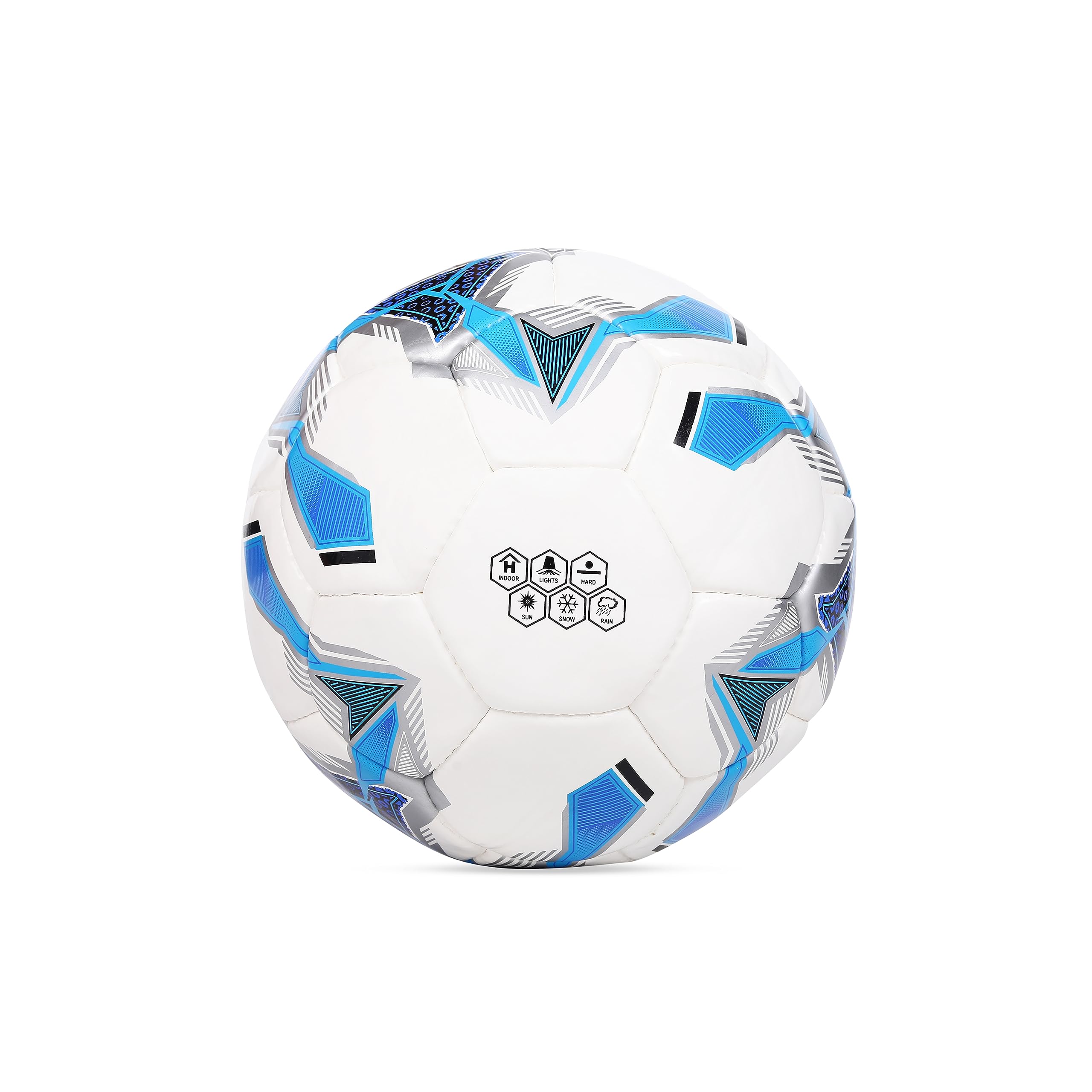 Cosco Torino PVC Football, 5 (White/Black/Blue/Yellow) 2