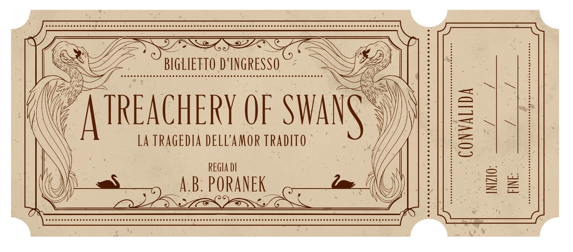 A treachery of swans. La tragedia dell’amor tradito