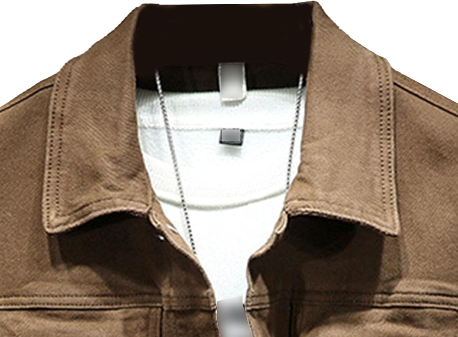 Men's Regular Fit Fall Denim Jacket Casual Button Down Long Sleeve Trucker Jacket Washed Cotton Jeans Jacket