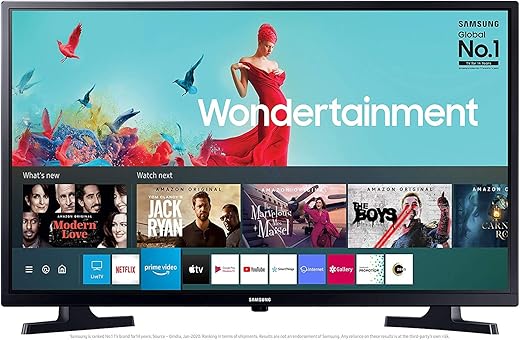 Samsung 80 cm (32 Inches) Wondertainment Series HD Ready LED Smart TV UA32T4340AKXXL (Glossy Black) (2020 Model)