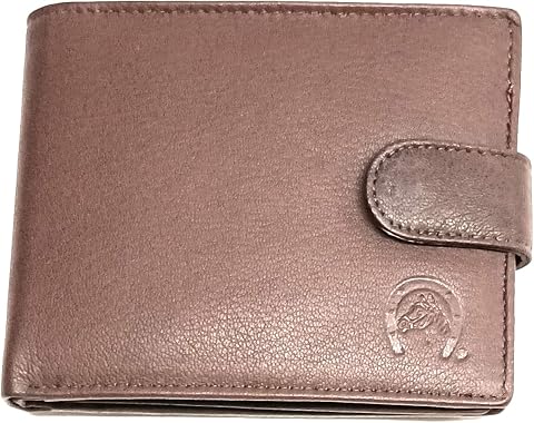 Cartera de Cuero Fabricada en Piel de Ubrique (Color Marrón) | Complementos de Moda para Hombre de Estilo Atemporal y Diseño Elegante Originales