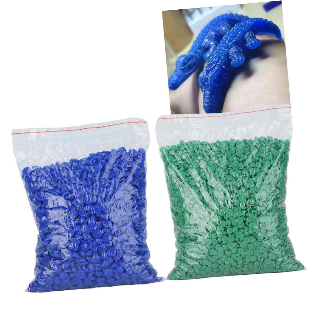 WOONEKY Jewelry Making Wax Molds Low Temperature Wax Beads Beads Mold Blue Lost Casting