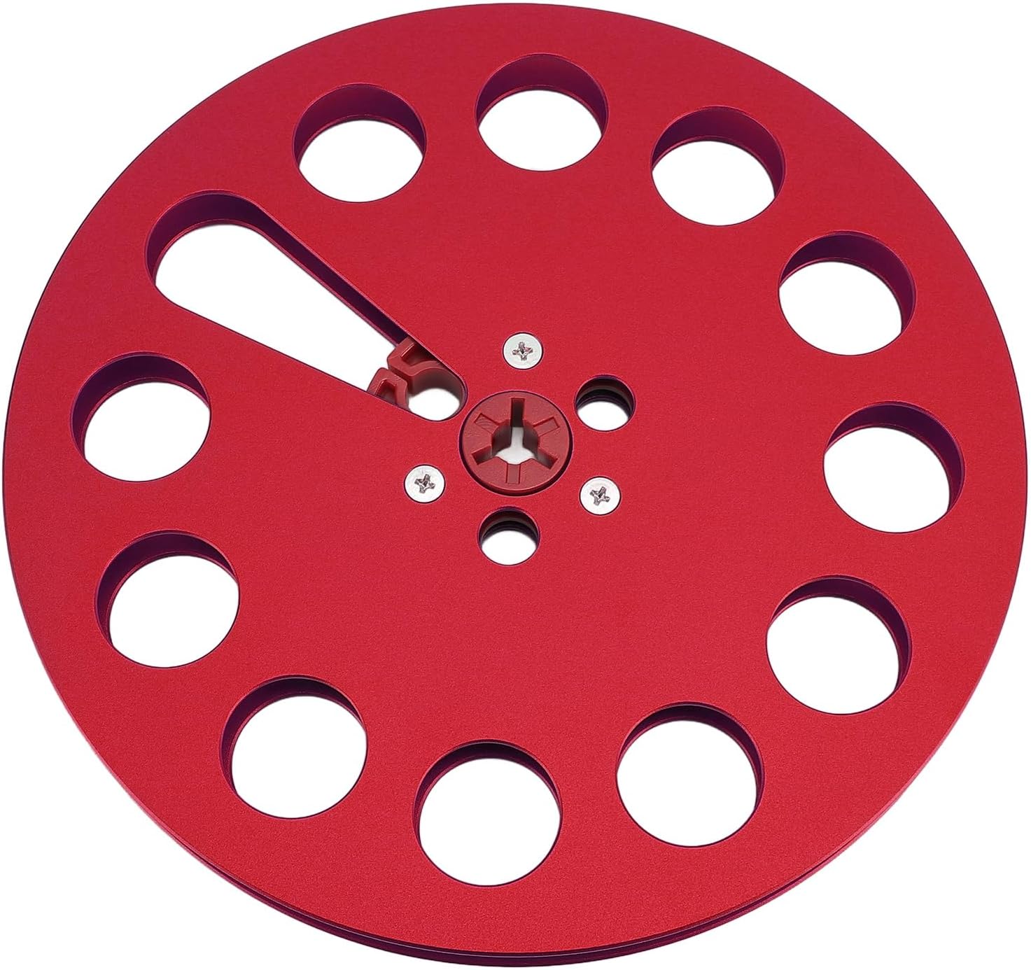 1/4 7 Inch Aluminum Alloy Empty Tape Reel with 11 Holes for Open Reel Tape Recorders