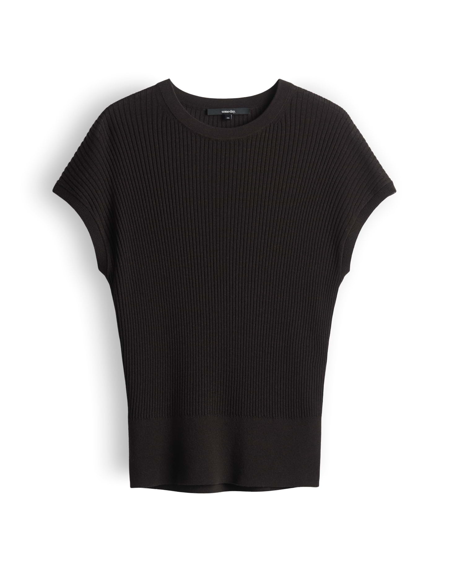 someday Damen Pullover | Sommerliches Stricktop aus Lyocell Leinen Mix Slim Fit