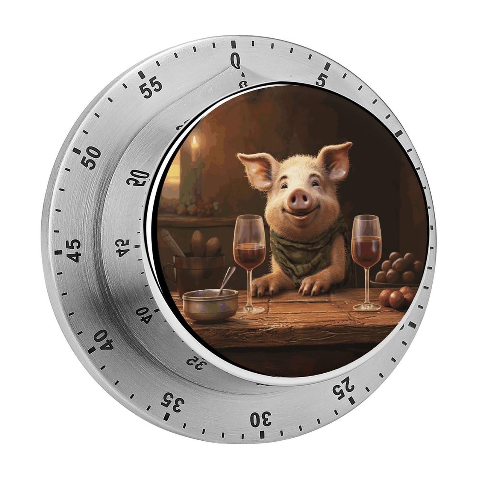 Adfgyerh Style Smiling (18) Timer For Cooking, Kitchen Timer Magnetic No Batteries Required, Mechanical Timer With Loud Alarm, For Fitness Baking Exercise Oven