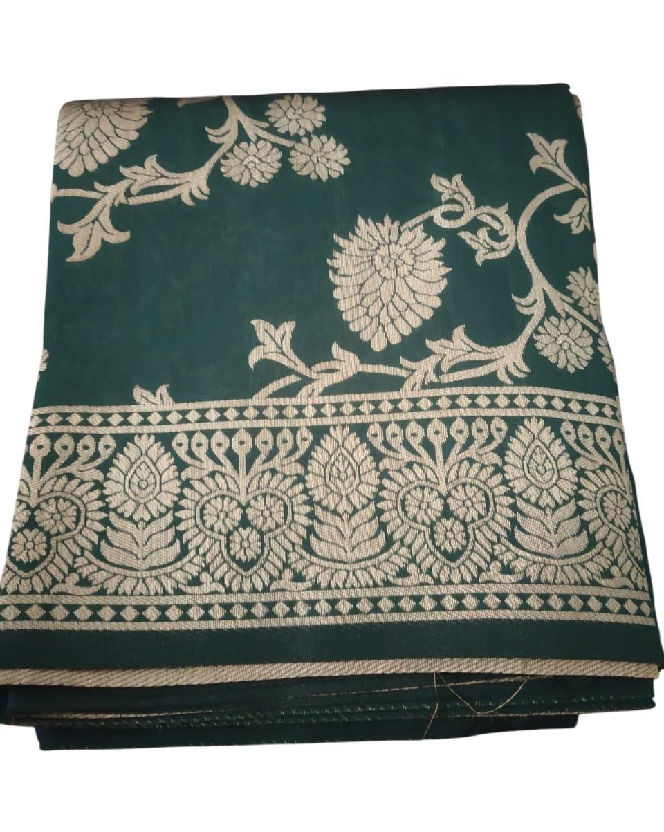 trendify looks Stylish Floral Print Banarasi Silk Dupatta for Women Embroidered Chunni in 1M x 2.5M, Multi Colors (Green, Pink, Black, Blue, Red, Orange, Golden, Yellow, White, Peach)-picture-27