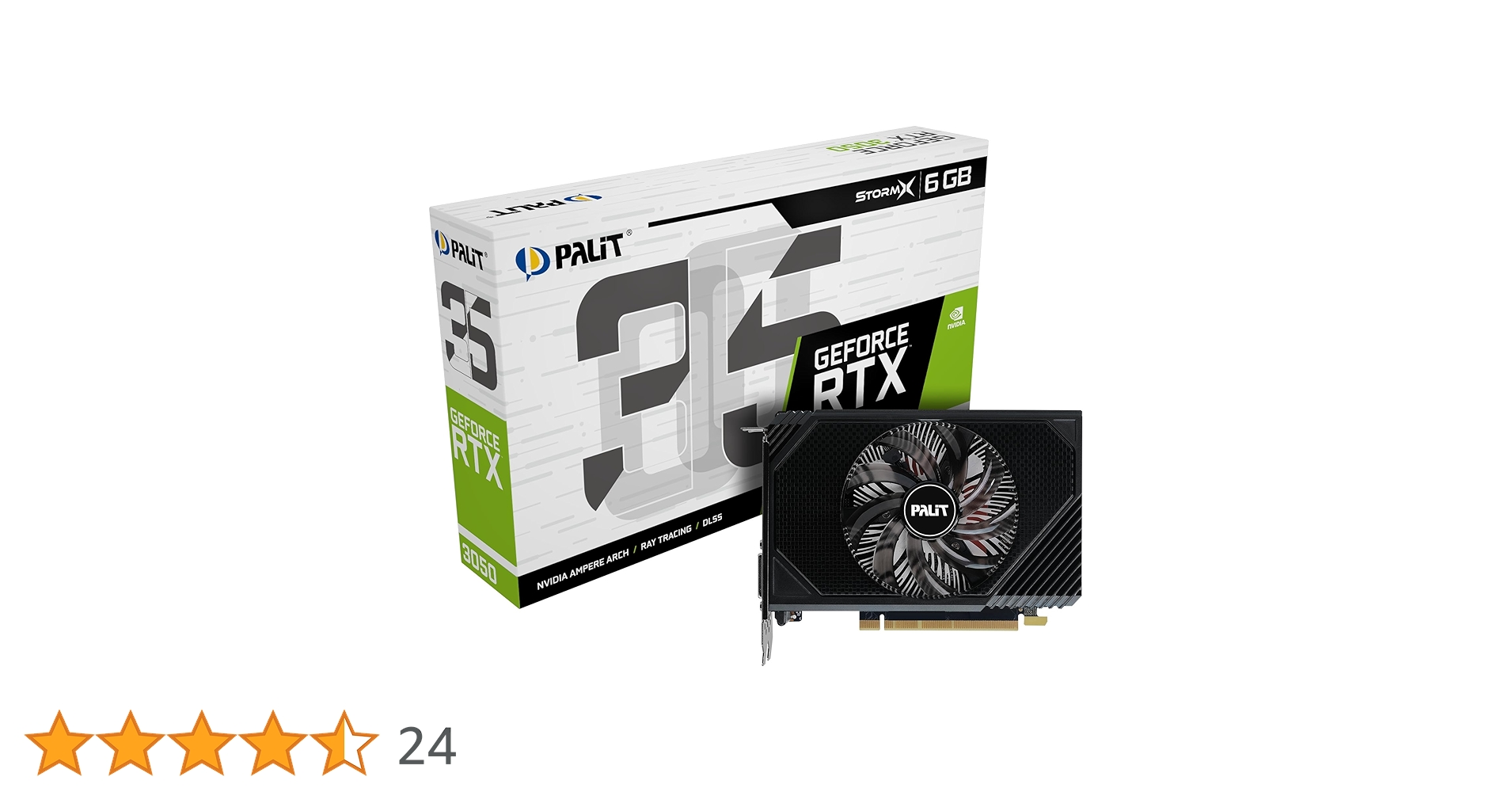 グラフィックボード・グラボ・ビデオカード Palit GeForce RTX3050 StormX 6GB Palit Microsystems NE63050019P1-190AF (GeForce RTX 3050