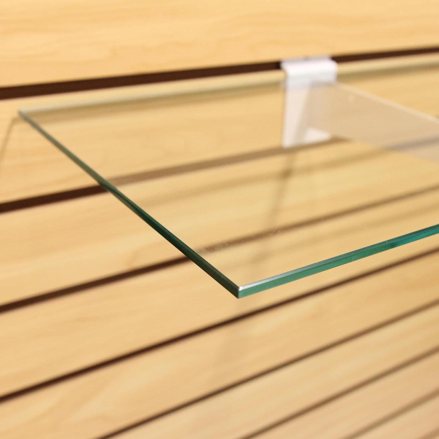 SSWBasics Tempered Glass Shelf - Set of 2, 10" x 36" x 3/16" - Stylish & Sturdy Floating Shelves