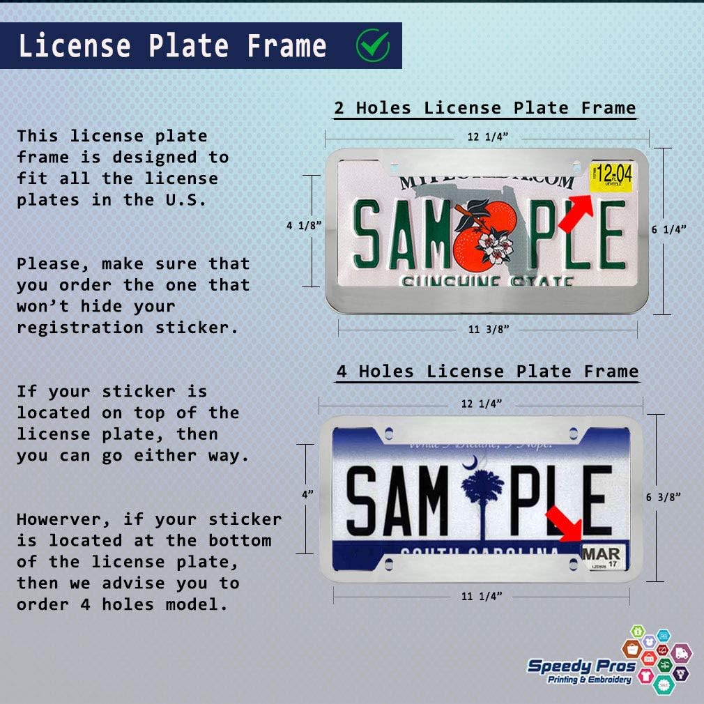 Republic of Texas Metal License Plate Frame Tag Holder Auto Accessory Zinc - Image 3