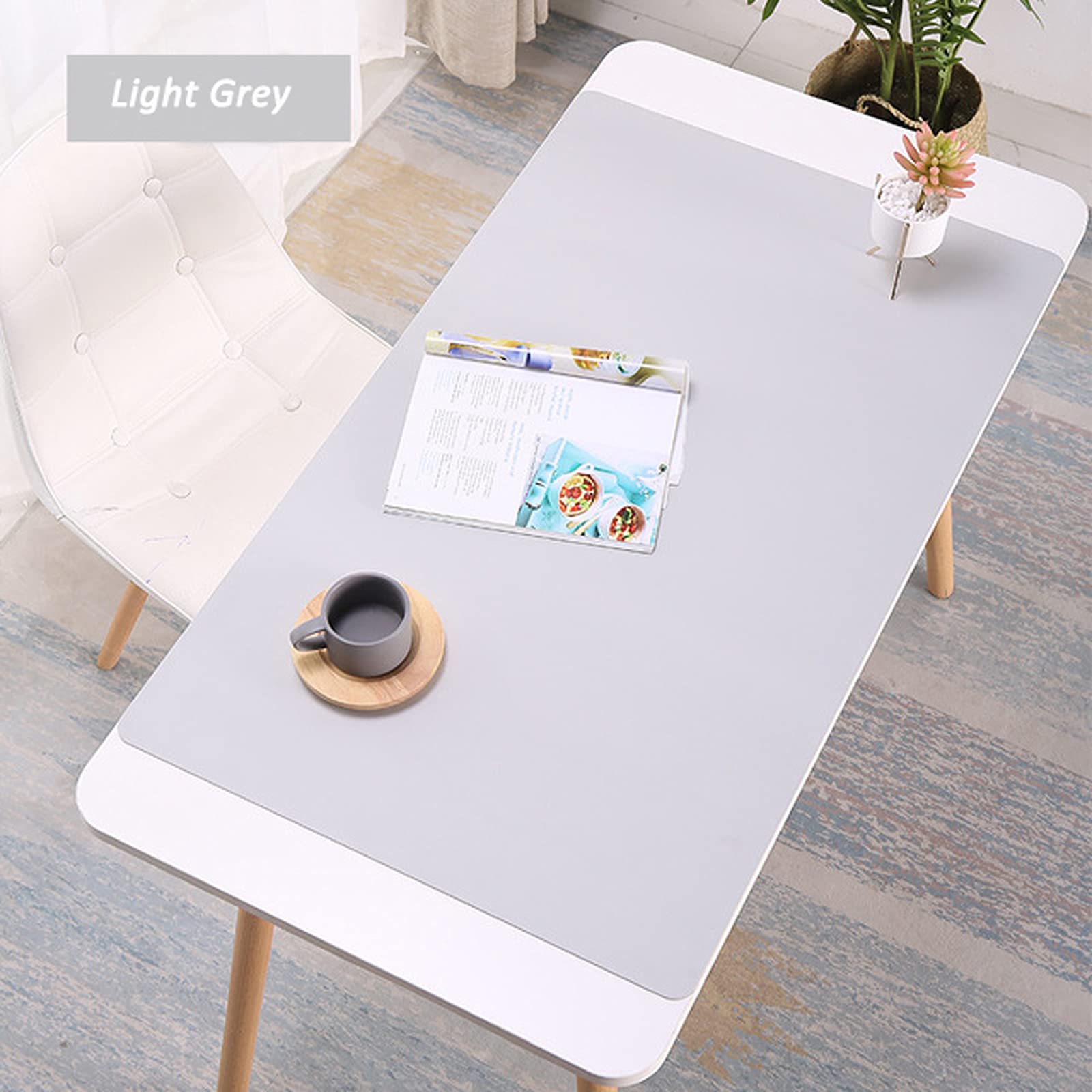 Alfombrilla De Escritorio De Piel Sintética – Base Antideslizante, Resistente Al Agua Y Al Calor – Grande Para Ratón Y Teclado – Protege Tu Mesa Y Ropa