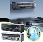 Mini Split Air Conditioner, Ductless AC Unit Wall Mounted No Window, Portable Air Conditioner with Remote Control, 3 Speed Cooling Fan for Kitchen Bedroom Small Spaces (White)