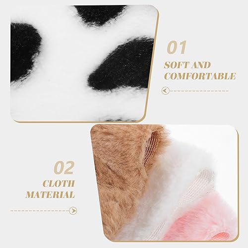 Miniatura 6 de Alfombra rosa 9 piezas de alfombra en miniatura, accesorios para casa de muñecas, alfombras tejidas vintage, mini manta de bienvenida para casa de