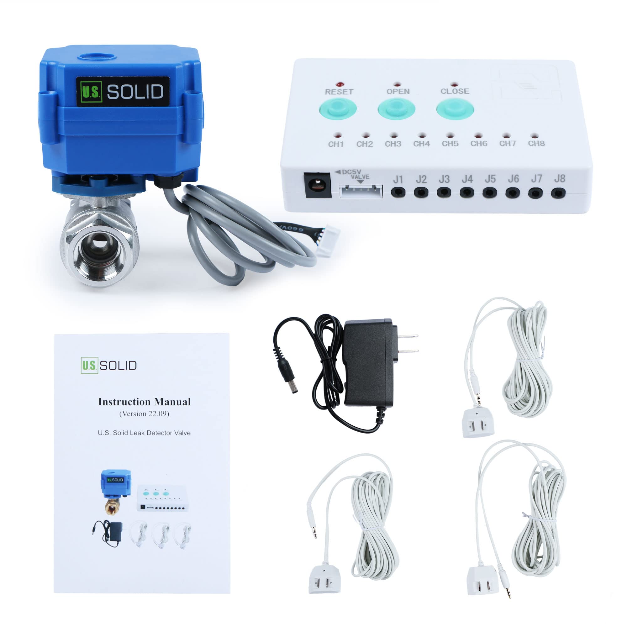 U.S. Solid Water Leak Detector - Water Alarm Leak Detect System with 1/2