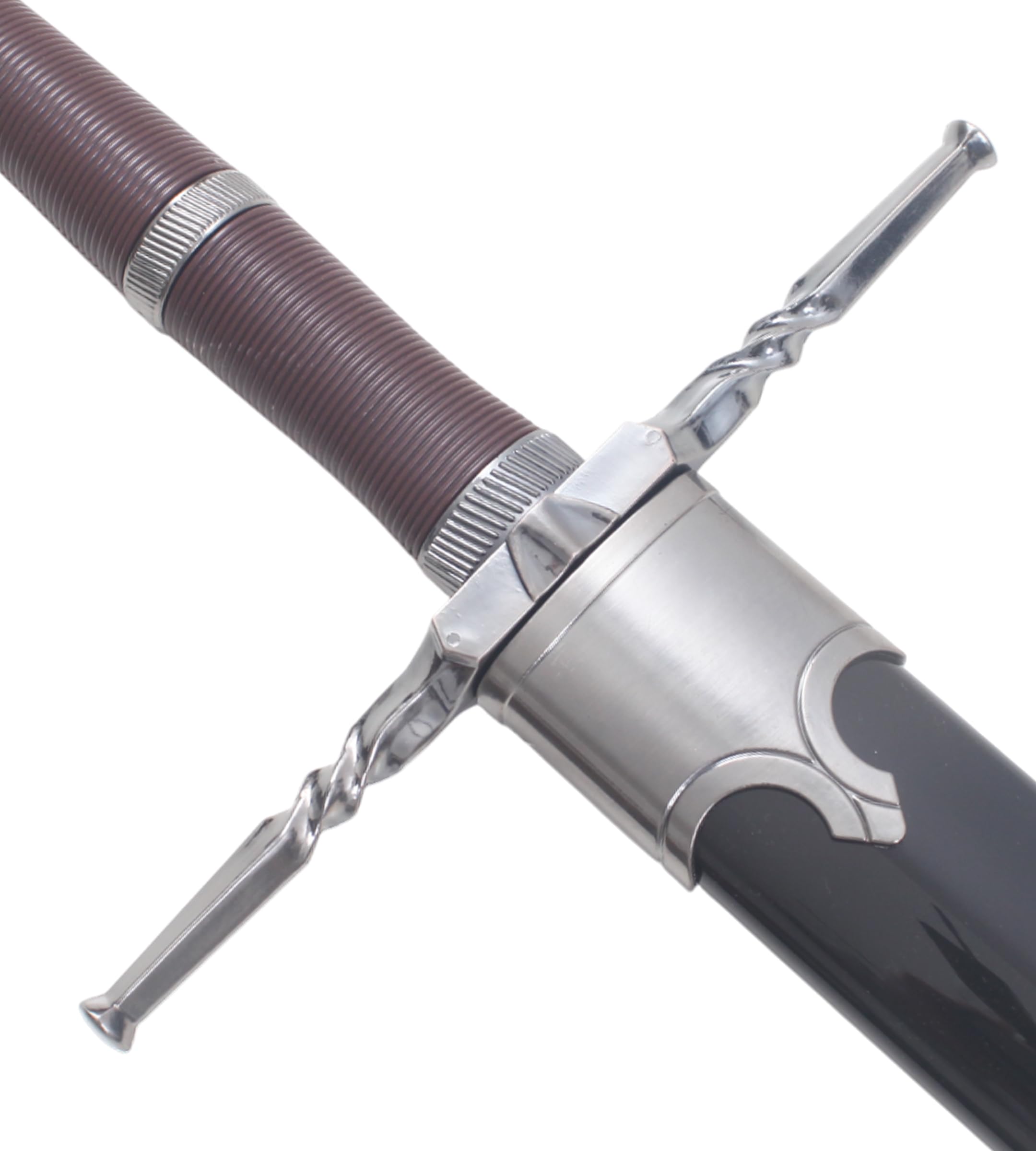 Geralt de RIV Epee en Bois Sorceleur Replique Epee Wolf Sabre + Fourreau en ABS