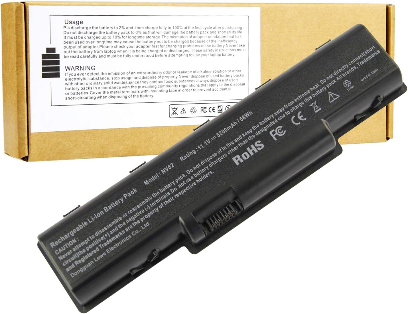 Fancy Buying Laptop Battery for Gateway Series NV51 NV52 NV53 NV54 NV56 NV58 NV59 NV5332U Series Gateway AS09A41 AS09A73 ID58 MS2268 MS2273 MS2285 MS2288-6 Cells 11.1V 5200mAh