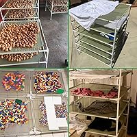 Vista 7 de Growsun Rejilla de secado de suéter de 6 capas apilable, malla de tela seca, verde (conector actualizado)