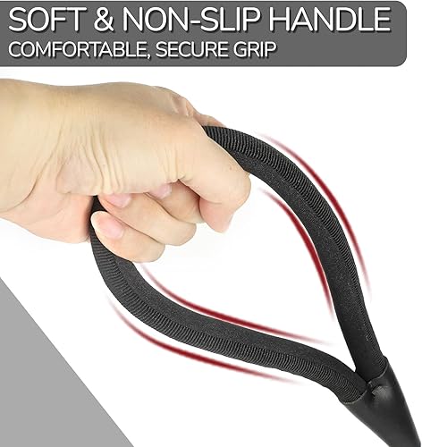 Miniatura 5 de Correa de cuerda para perro de 4 pies, 1/2 pulgada resistente correa redonda para perro con mango acolchado suave antideslizante, cuerda de nailon