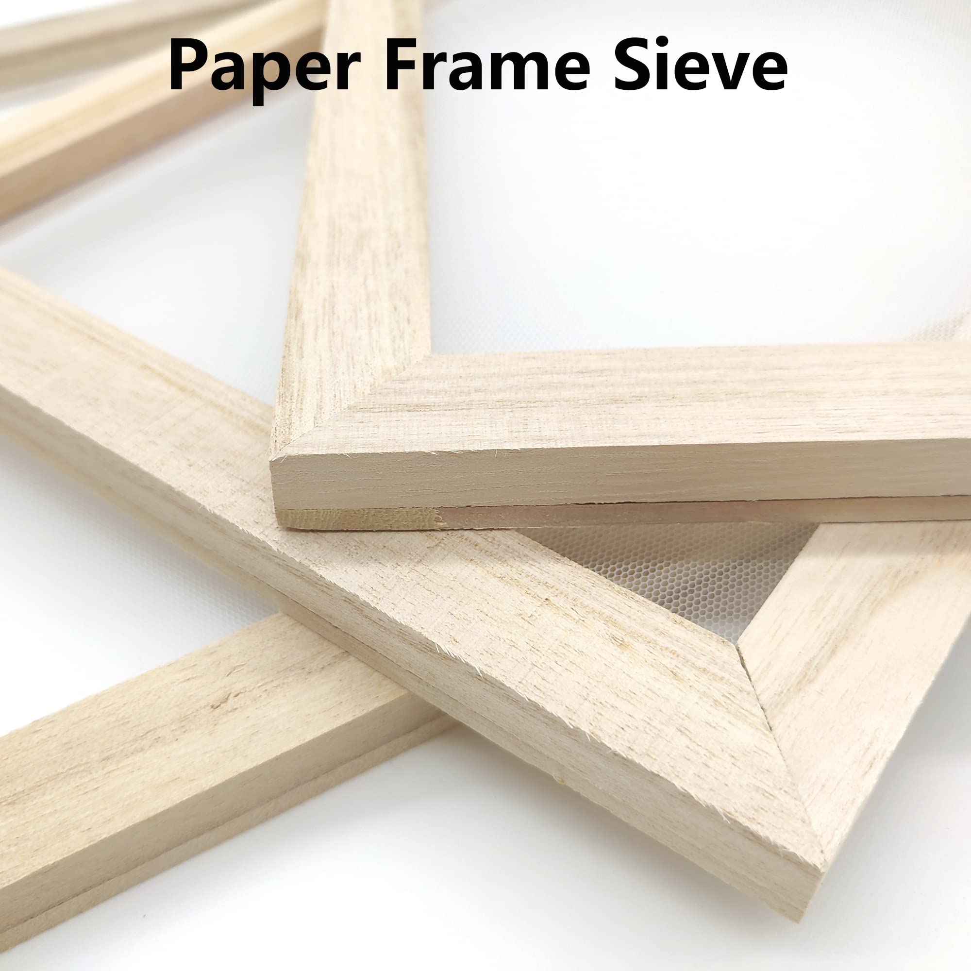 Hayaww 3 Pcs Molde De Madera Para Hacer Papel, Marco Para FabricacióN De Papel Moldes De Madera Para Hacer Papel, 3 TamañOs, Para Manualidades De Papel De Bricolaje, Marcos De CreacióN De Papel