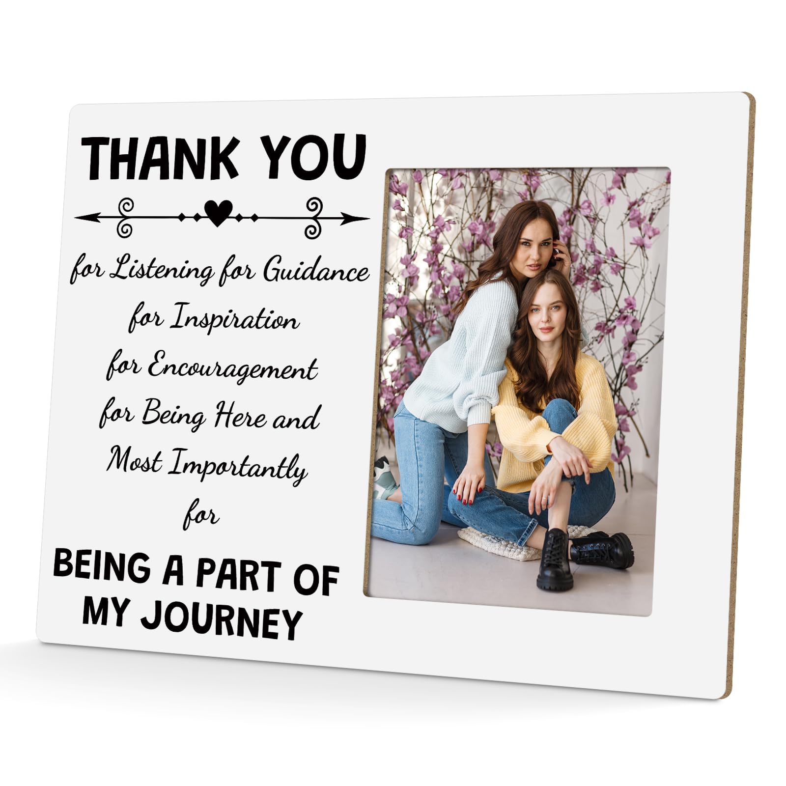 Thank You Gifts for Women Men Wooden Photo Frame Appreciation Gifts for Women Teacher Coworkers Nurse Friend Boss Employee Inspirational Birthday Valentines Day Gift for Friend Coworkers Picture Frame