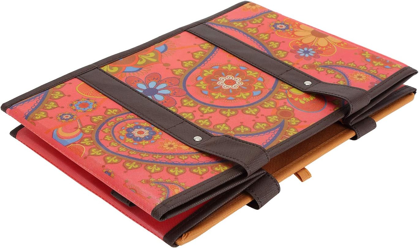 Foraineam Reusable Grocery Bags Set Durable Heavy Duty Tote Bag Collapsible Grocery Shopping Box Bag with Reinforced Bottom - Image 3