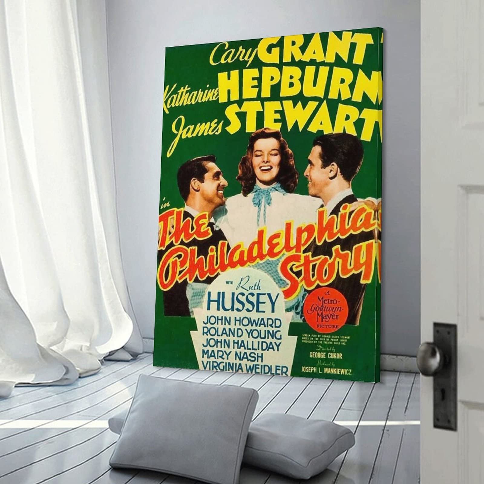 The Philadelphia Story 1940 - Poster vintage con commedia classica, su tela, per soggiorno, camera da letto, 50 x 75 cm