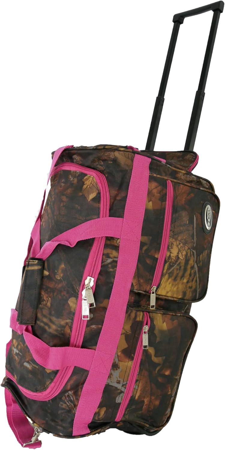 "E-Z Roll" 22 Inch Carry-on Tree Camouflage Rolling Duffel Bag