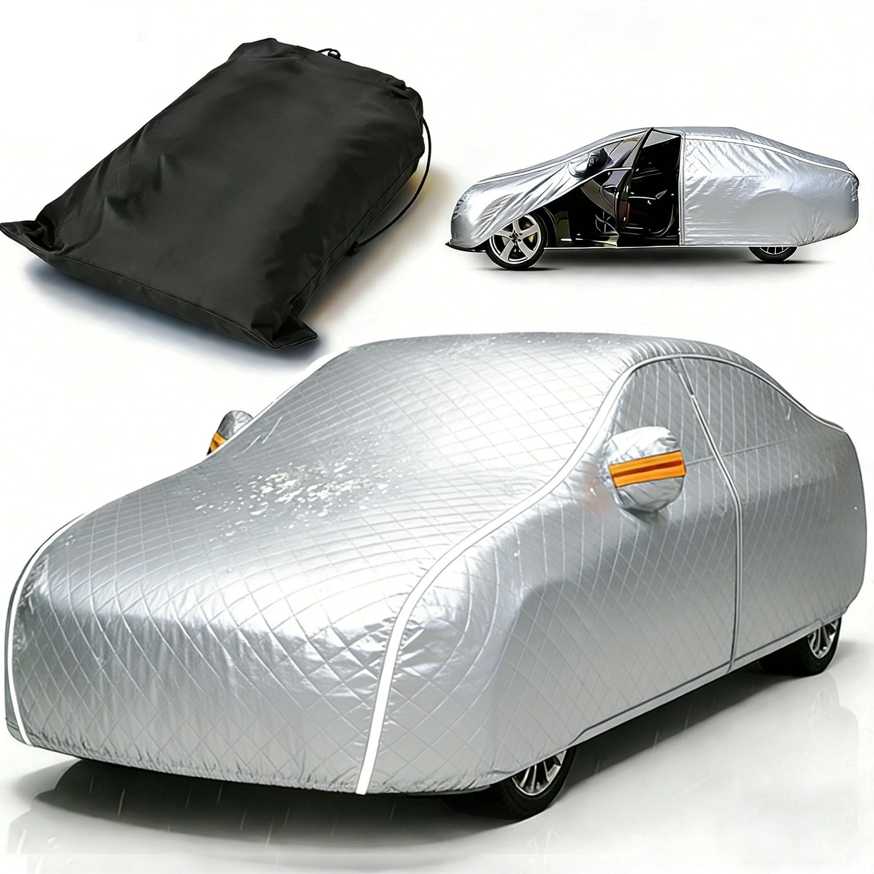 Funda Coche Antigranizo Impermeable para Volkswage Sharan,Funda para Coche Exterior Transpirable Protección Nieve+Defensa Solar+Anti-Polvo+Anti-desgarro Termoaislado