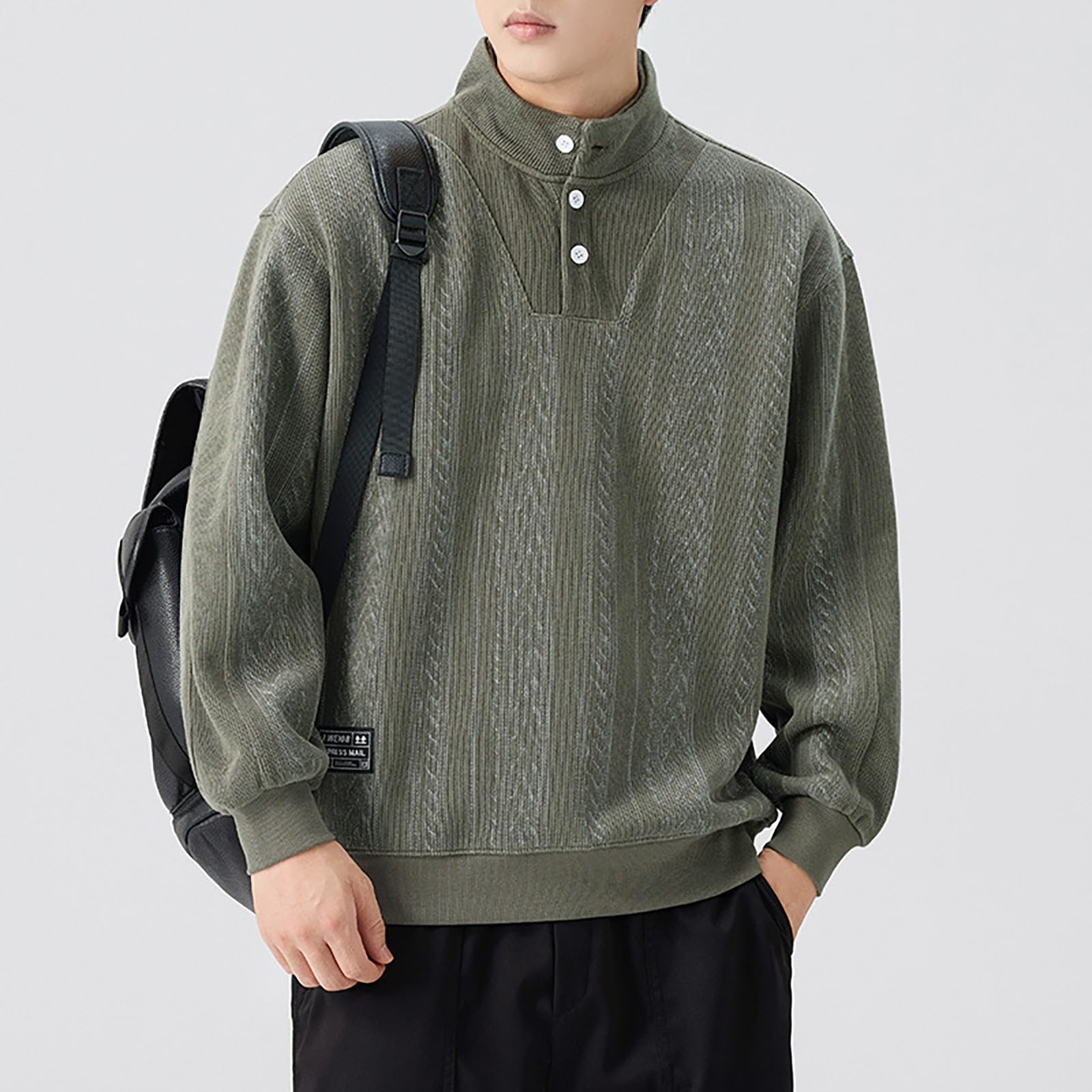 Ropa Anti UV Hombre Suéter Holgado De Cuello Alto con Media Cremallera para Hombre, Otoño 2026, Diseño Urbano Tarjetero Mujer Cortavientos Running Chaqueta Verano Casual Marca Muscle Fit