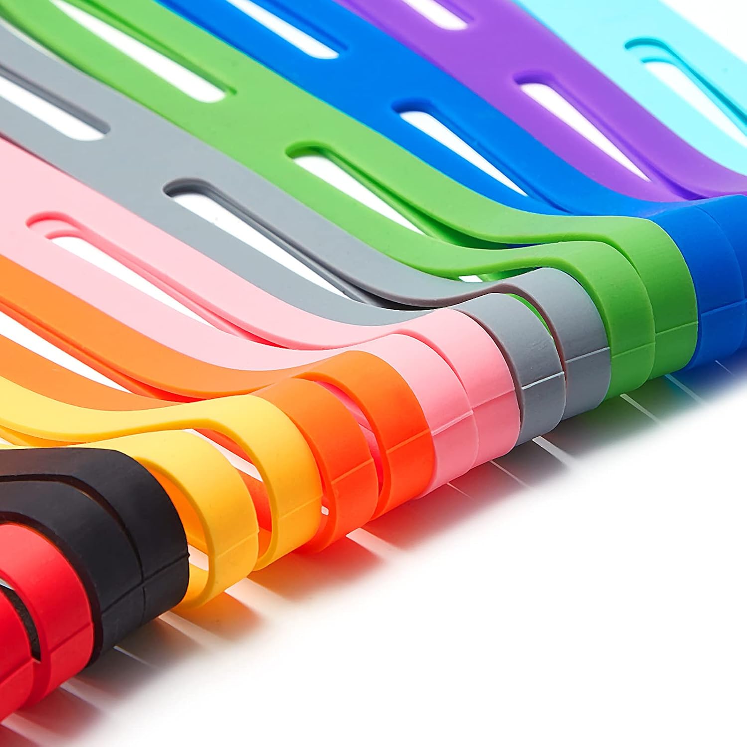 40 Pieces 9 Inch H-band Silicone Rubber Bands Elastic Large Rubber Bands Cross Style H Shape Rubber Wrapping Bands for Books Cameras Art Cooking Wrapping Exercise Bag Wraps (Multicolor)