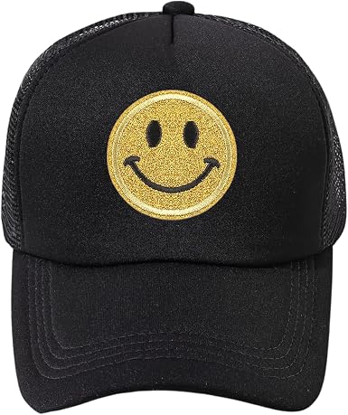 lycycse Smiley Face Hat Womens Mesh 