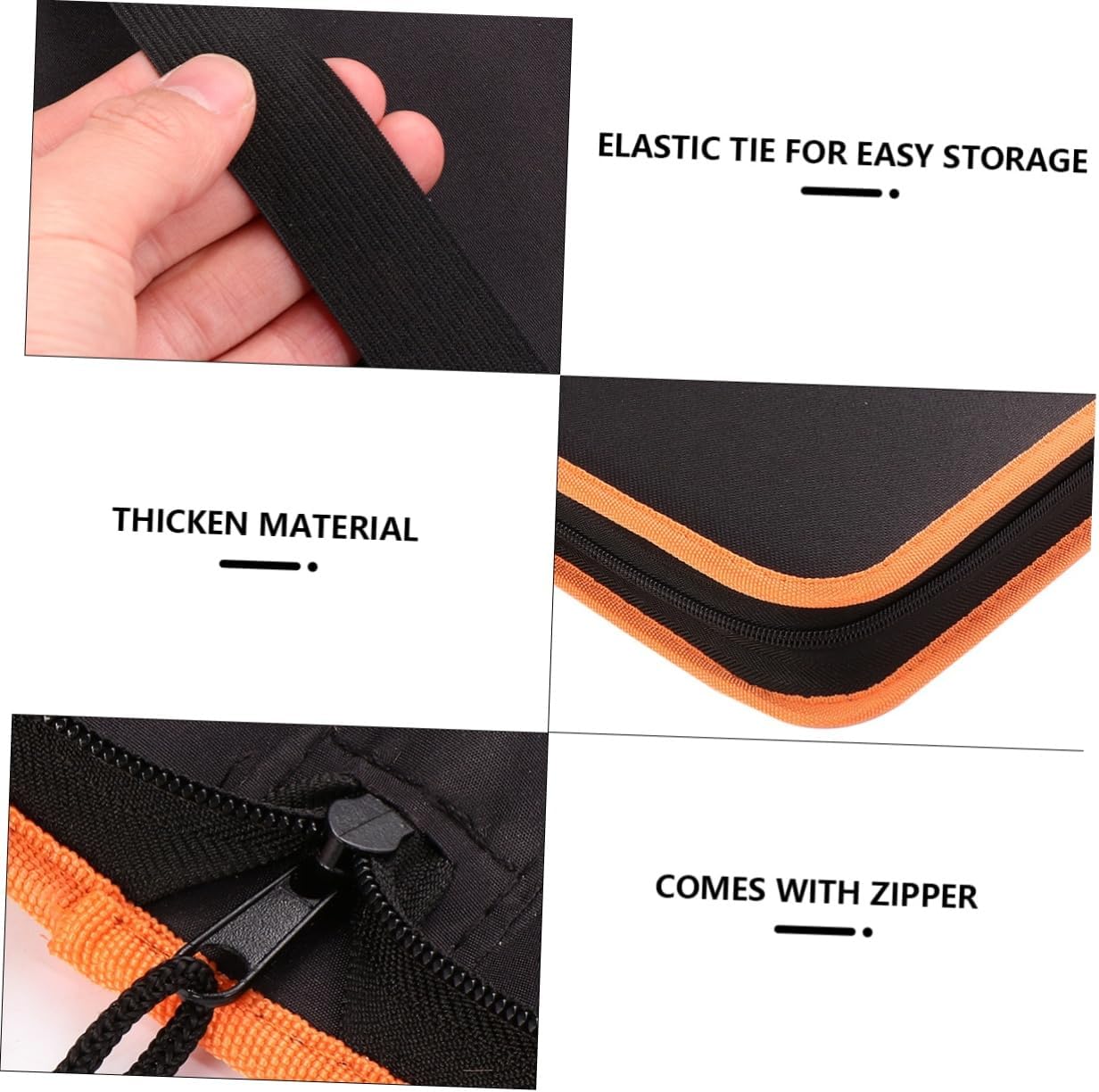 Professional Pumpkin Carving Tools Organizer Bag with Storage Compartments for Neat Tool Management for Halloween Carving Kits and Gift Giving