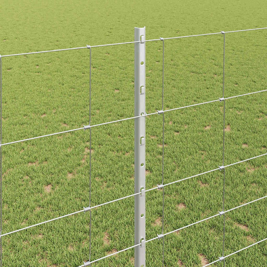 Ogrodzenie dzikiej zwierzyny ze słupkami, 25 x 1,4 m, stal ocynkowana, ogrodzenie ogrodzenie z siatką, do ogrodu, na taras, działkę, łącznie ze słupkami i zestawem montażowym