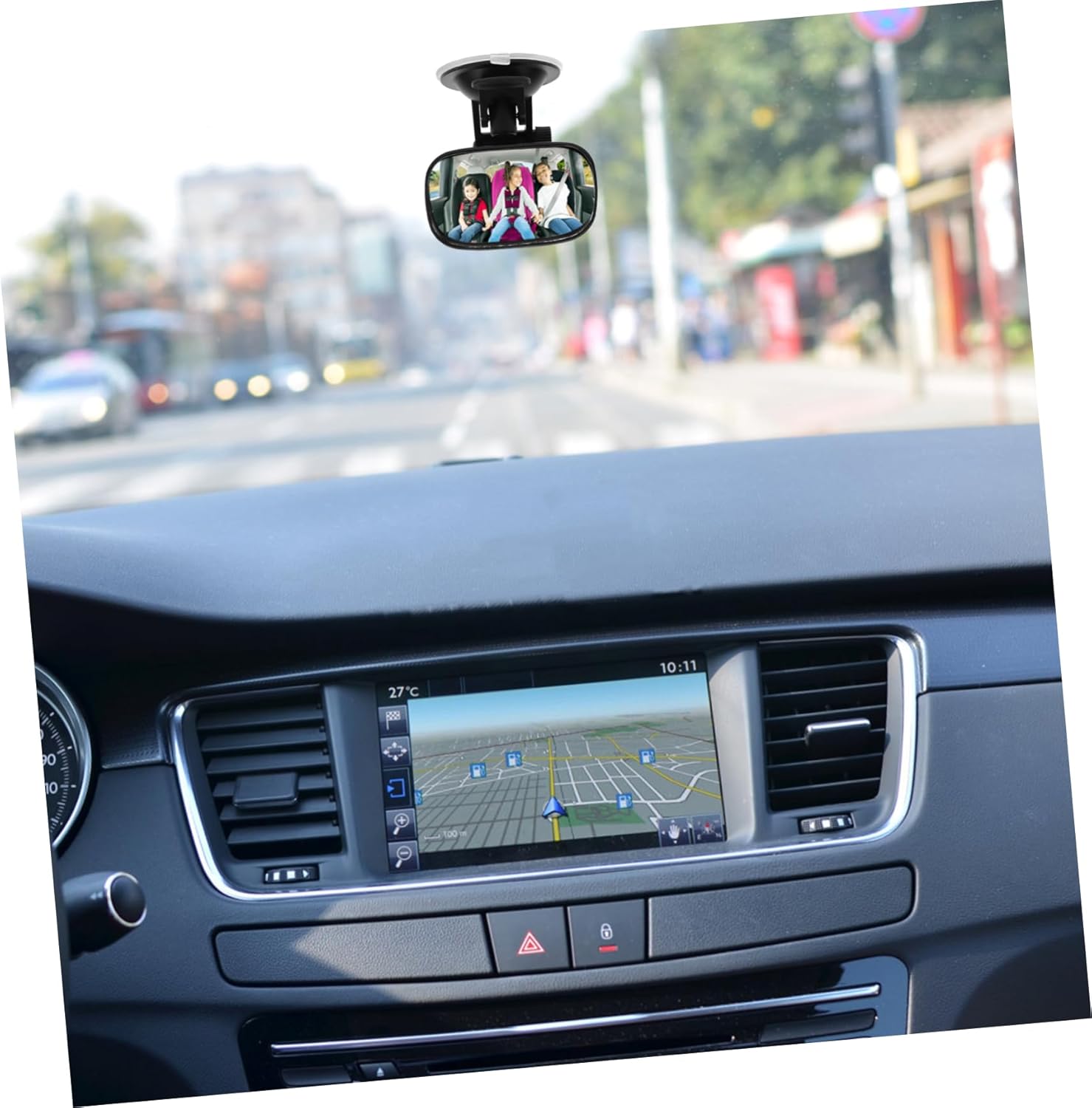 2pcs Backseat Car Mirror Wide Angle Rearview Mirror Cup for Rear-facing Observation Rotation Easy Installation and Materials