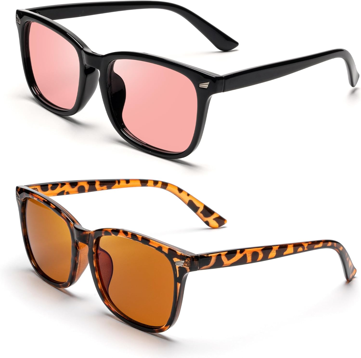 FL-Rose Tinted Blue Light Blocking Glasses for Migraine, Light Sensitivity, Photophobia & Fluorescent Glare JF6200