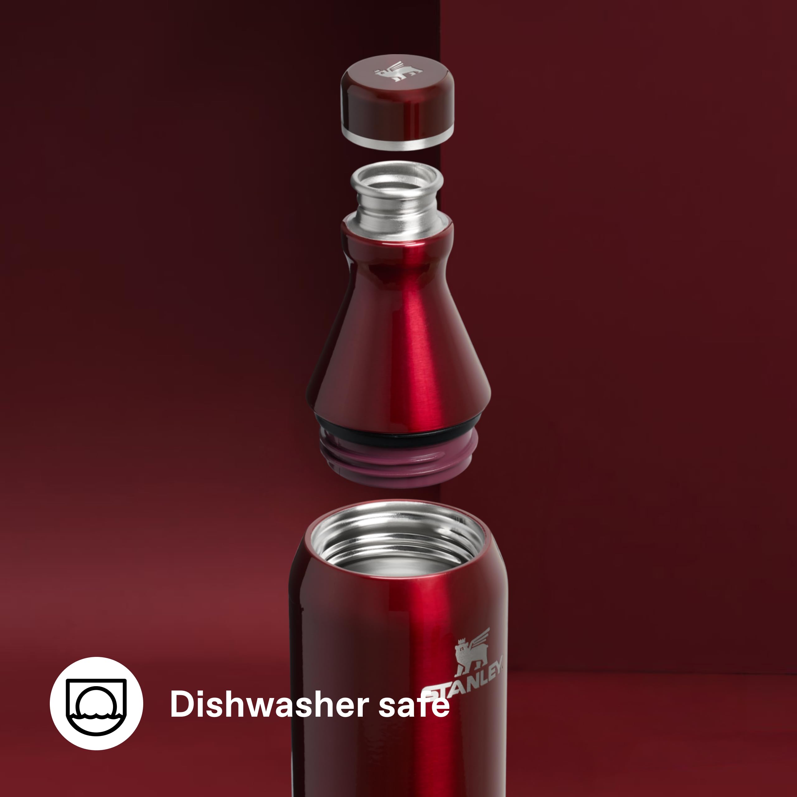 Stanley 1913 All Day Slim Borraccia Termica 0.35L - Garnet Shine