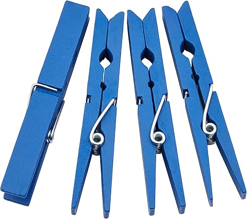 Miniatura 4 de Paquete de 100 pinzas grandes de madera negras para manualidades, proyectos de bricolaje, lavandería colgante, a granel (4 pulgadas)