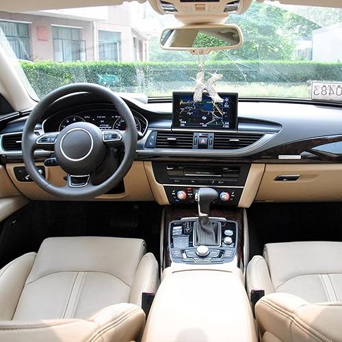 Miniatura 7 de Colgante de letra brillante para espejo retrovisor de automóvil, dijes de cristal para espejo retrovisor de automóvil, accesorios de automóvil con